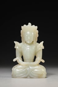 Carved Jade Buddha Statue
