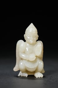 Carved Jade Mythical Bird Ornament