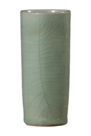 Celadon Glaze Straight Vase