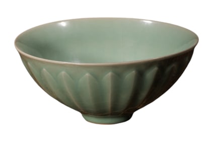 Celadon Glaze Lotus-Petal Bowl