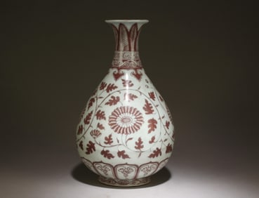 A Chinese Copper Red Glazed Vase