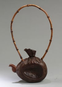 A Carved Bamboo Teapot