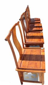 Four Chinese Hardwood Chairs