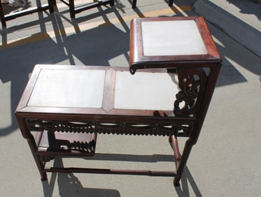 Chinese Hardwood Chair cum Table