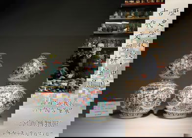 A Pair of Doucai Double-Gourd Vase