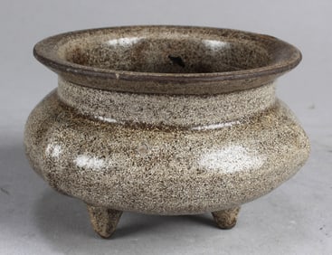 Antique Song Dynasty Junyao Tripod Censer