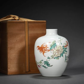Famille Rose Flower Vase