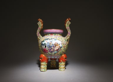 A Fencai Incense Burner