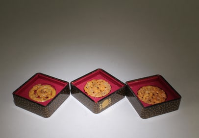 A Set of Three Jade Stone Pendants