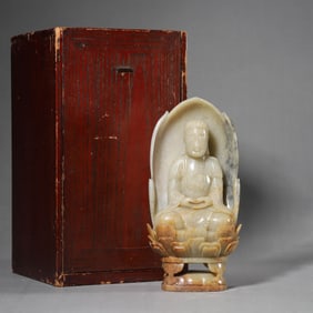 Carved Jade Buddha Statue