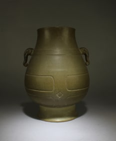 Chinese Tea-Dust Color Porcelain Vase