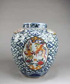 Chinese Doucai Porcelain Jar