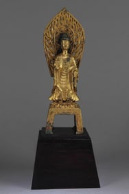 A Chinese Gilt Bronze Buddha