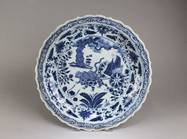 Chinese Blue & White Charger