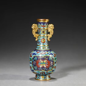 Cloisonne Enamel Enclosing Flower Vase