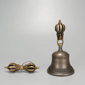 Set of Bronze Buddhist Implements
