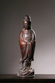 A Bronze Guanyin Statue