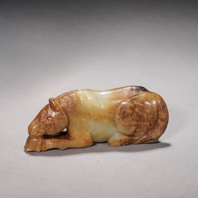 Carved Jade Horse Ornament