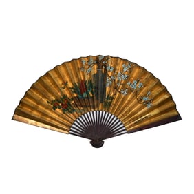 Attributed to Zhang Daqian, Chinese Furniture Painting, Paper, Fan