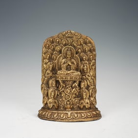 Gilt-Bronze Shakyamuni Statue