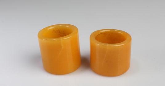 A Pair of Jade Archer's Rings