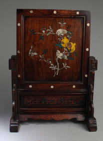 Chinese Hardwood Table Screen (1 of 4)