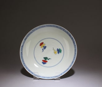 A Chinese Doucai Plate