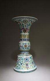 A Doucai Glaze Gu Vase