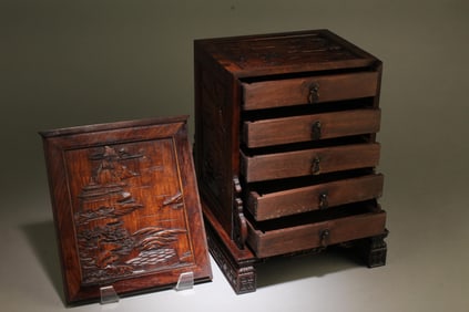 A Hardwood Cabinet Box