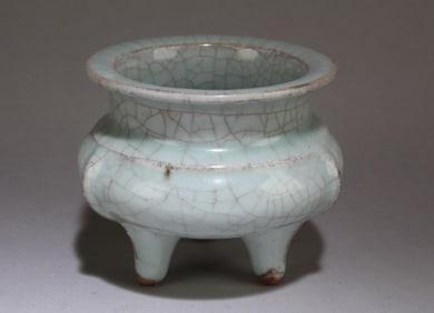 A LongQuan Tripod Incense Burner