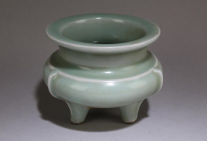 A Chinese Celadon Tripod Incesne Burner
