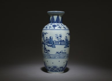 A Blue and White Vase