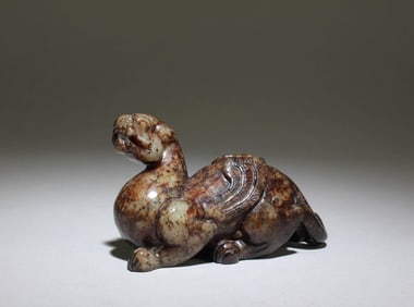 A Jade Mythical Beast Figurine