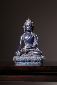 A Lapis Lazuli Shakyamuni Ornament