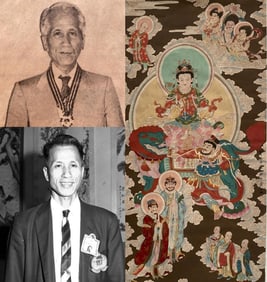 A Chinese Painting on Silk Atrributed to Zhang Da Qian