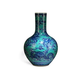 A Blue and White Meiping Vase