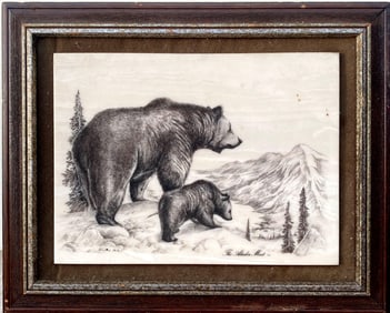 A Framed Cultured Marble Painting