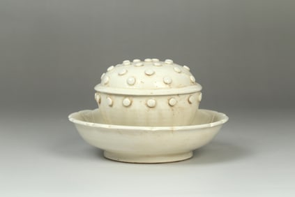 A Dingyao Cup with Saucer