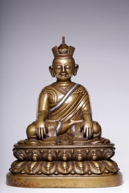 A Bronze Karmapa Lama Statue