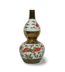 A Porcelain Double Gourd Vase