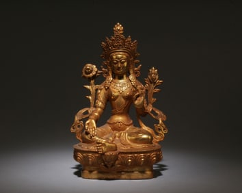 A Bronze Buddhist Statue