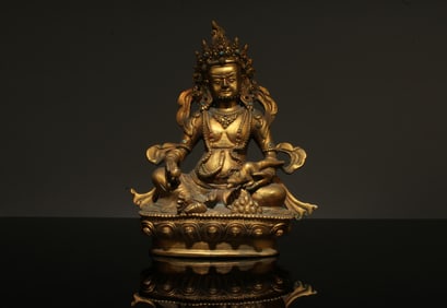 A Bronze Sitting Buddhist Statue