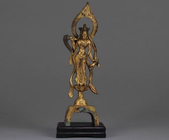 A Chinese Gilt Bronze Buddha