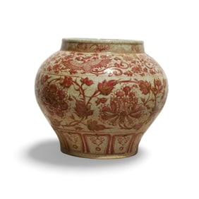 An Underglazed Red Jar
