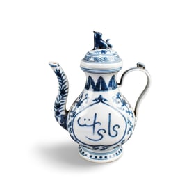 Chinese Blue & White Porcelain Teapot