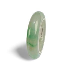 A Jadeite Jade Bangle with Certificate