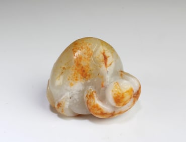 Antique Carved Hetian Jade Ornament