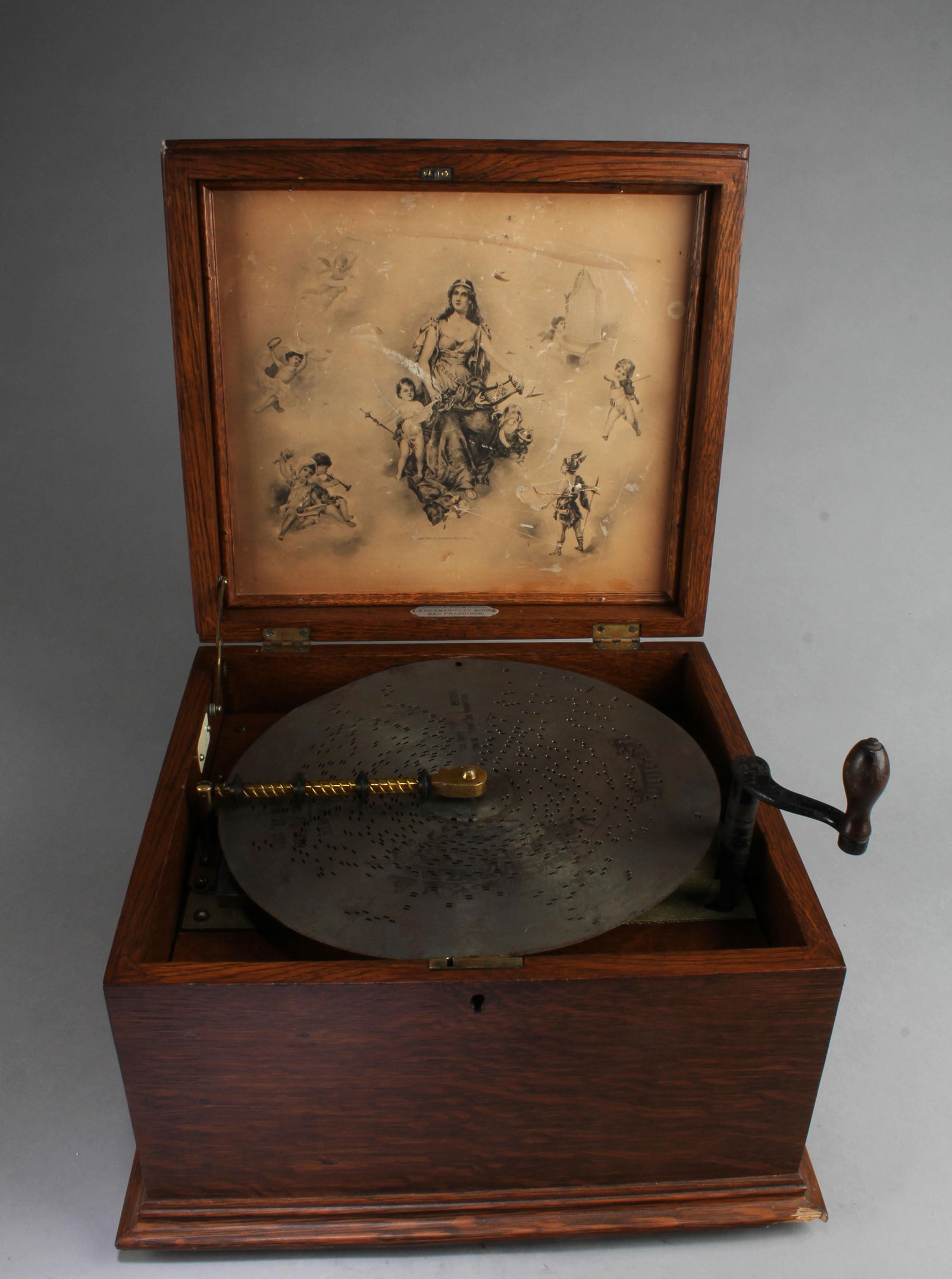 A Musical Box: A Musical Box. Length: 14.75" Height: 8.5"