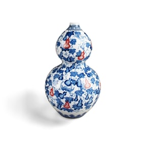 Chinese Double Gourd Porcelain Vase
