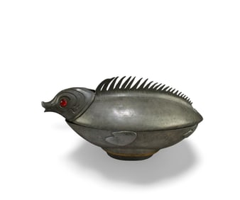 A Pewter Container